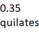 0.35 quilates