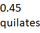 0.45 quilates