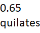0.65 quilates