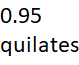 0.95 quilates