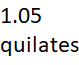 1.05 quilates