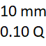 10 mm y 0.10 quilates
