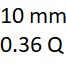 10 mm y 0.36 quilates