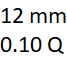 12 mm y 0.10 quilates