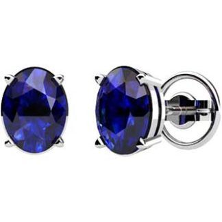 pendientes con diferentes gemas 5x7 mm en garras