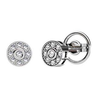 Pendientes con pavé de diamantes