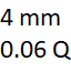 4 mm y 0.06 quilates