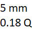5 mm y 0.18 quilates