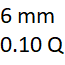 6 mm y 0.10 quilates