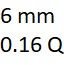 6 mm y 0.16 quilates