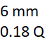 6 mm y 0.18 quilates