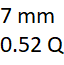 7 mm y 0.52 quilates