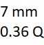 7 mm y 0.36 quilates