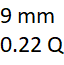 9 mm y 0.22 quilates