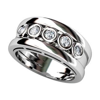 3 tamaños de diamantes y en 4 metales preciosos. ref-S26B