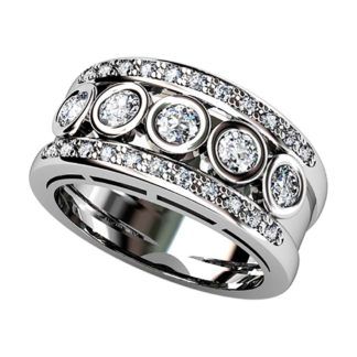 3 tamaños de diamantes y en 4 metales preciosos. ref-S27B