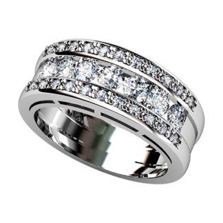 3 tamaños de diamantes y en 4 metales preciosos. ref-S27C