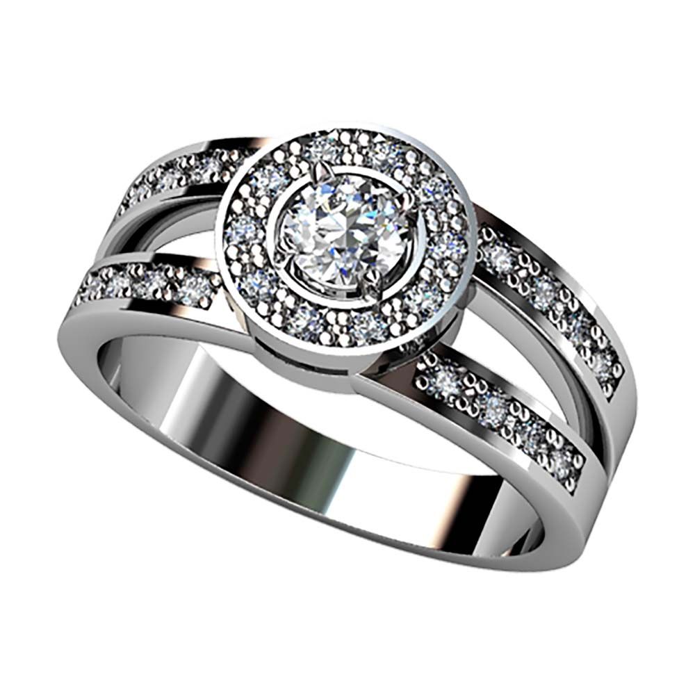 1 tamaño de diamante y en 4 metales preciosos. ref-S7K-A25A26